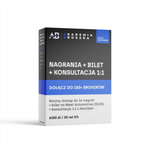 Akademia Brokera - nagrania + konsultacja 1:1 + bilet Meet Automotive